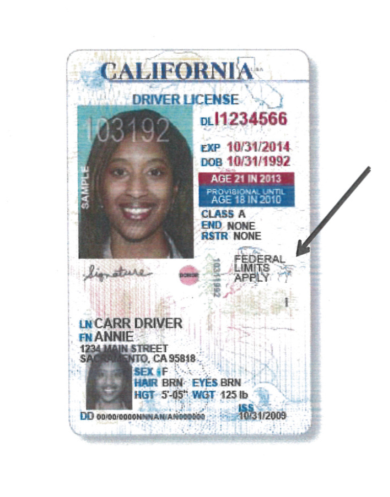 Ca Drivers License Font